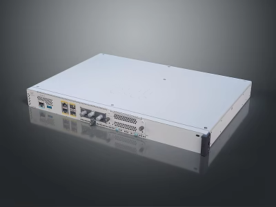 Cisco White Network Switch With Multiple Ethernet Ports And Networking Interfaces 3d model