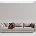 Modern Multiplayer Sofa 3d model