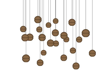Modern chandelier 3d model