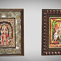 Traditional Decorative Wall Art Furniture With Intricate Frames And Cultural Motifs