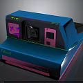 Polaroid Now Plus Instant Camera in Blue and Pink with Lens and Flash Component