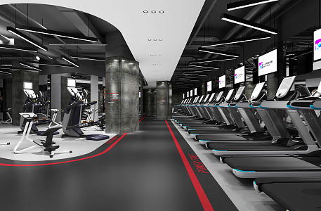 Modern Gym 3d model