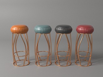 Modern Bar Stool Bar Chair 3d model