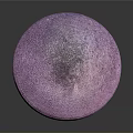 Purple Mushroom Plant with Umbrella Shaped Cap and Speckled Surface in Vibrant Purple Hue