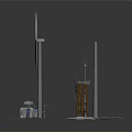 Renewable Energy Technology Models With Wind Turbines And Solar Panels