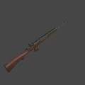 Vintage Bolt Action Rifle Featuring Wooden Stock And Metal Barrel Design