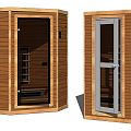 Modern sauna room sweat room sauna room 3d model