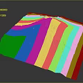 Geo-vein Volcano Island Terrain Mountain Geomorphology Mountain Range Topographic Map Mountain 3d model