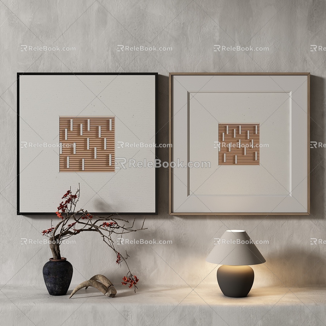 modern decorative painting 3d model