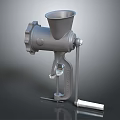 Sturdy Metal Manual Meat Grinder Hand Crank Design Kitchen Appliance For Home Use