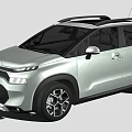 Silver Citroen SUV With Roof Rack Black Wheels And Front Design