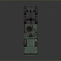 Camouflage Green Military Transport Vehicle With Multi Wheels And Spare Tires