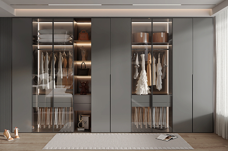 Modern wardrobe 3d model