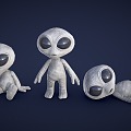 Modern Toy Doll Alien Plush Toy 3d model