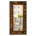 Modern Mirror Wall Mounted Board Round Rectangular Wooden 3d model