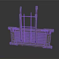 Sturdy Industrial Metal Grid Frame Equipment With Vertical Bars And Horizontal Grids