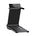 Foldable Black Treadmill With Control Panel And Handrails For Home Use 3d model