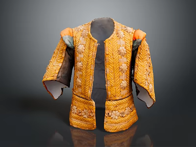 Soft Armor Leather Armor Soft Hedgehog Armor Soldier Leather Armor Warrior Leather Armor Ancient Soldier Costume 3d model
