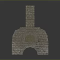 Traditional Stone Brick Oven With Chimney And Arch Design For Household Use