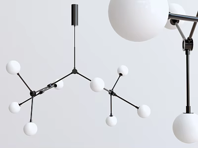 Modern chandelier multi-head chandelier 3d model