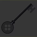 Durable Metal Key Hardware Tool With Round Handle And Holes Design