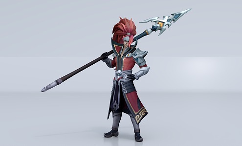 Game Character Han Xin 3d model