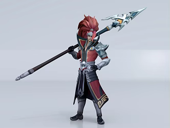 Game Character Han Xin 3d model
