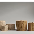 Natural Wooden Stumps For Rustic Home Decor With Various Sizes And Shapes