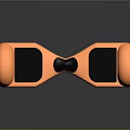 Orange Hoverboard Featuring Dual Pedals Black Non Slip Pads And Reflective Strips
