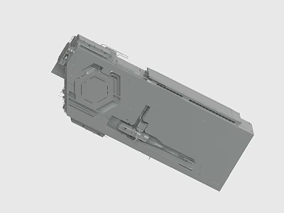 Gray Metal Mechanical Component With Complex Industrial Design And Detailed Structure 3d model