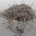 Dried Plant Branches And Fallen Leaves Pile Of Natural Garden Debris Collection