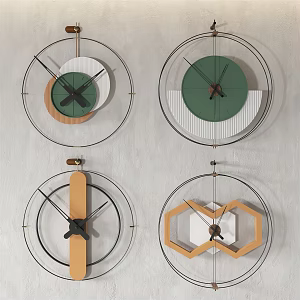 Modern Clock Simple Wall Clock 3d model