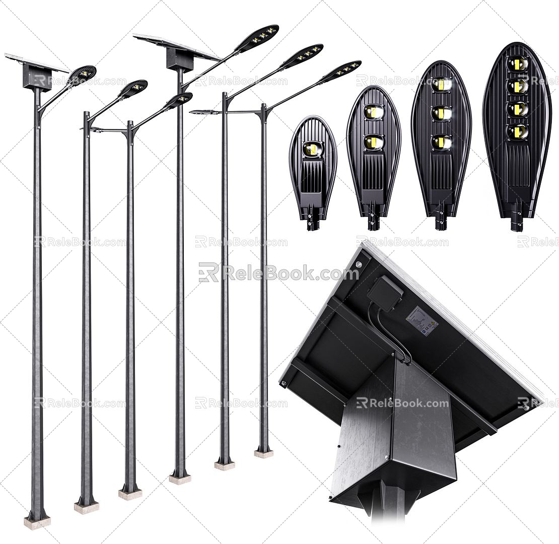 modern street lamp 3d model