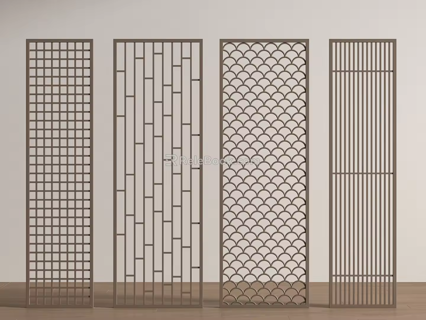 New Chinese Style Chinese Style Partition New Chinese Style Wooden Lattice Partition Hollow Partition Wooden Partition Lattice Partition 3d model
