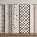 New Chinese Style Chinese Style Partition New Chinese Style Wooden Lattice Partition Hollow Partition Wooden Partition Lattice Partition 3d model