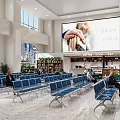 Hospital Outpatient Clinic With Coffee Bar And Comfortable Lounge