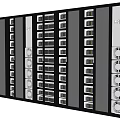 Huawei Data Center Server Rack With Multiple Server Units And Cooling Fans 3d model