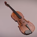 Vintage Wooden Violin Classic Musical Instrument With Rich Brown Finish And Fine Craftsmanship