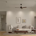 Cozy Natural Wood Style Living And Dining Room Interior With Comfortable Furniture And Relaxing Atmosphere