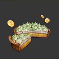 Appetizing Sliced Lemon Meringue Pie With Fluffy Meringue And Lemon Slices