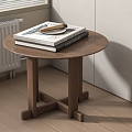 Modern Side Table Corner Table Combination Small Coffee Table Wood Square 3d model