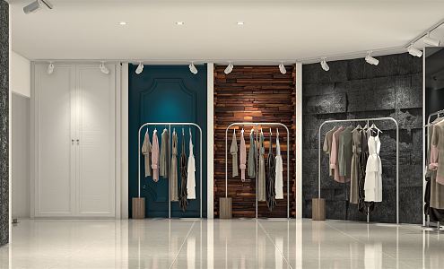 Modern Clothing Store Clothing Office 3d model