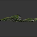 Detailed Garden Landscape With Lush Green Vegetation And Natural Terrain Structure