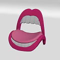 Pink Mouth Shaped Chair With White Teeth Design For Unique Home Decor