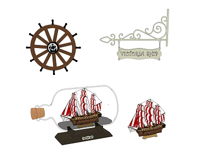 Ornaments combination 3d model