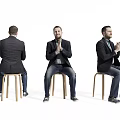 modern man character 3d model