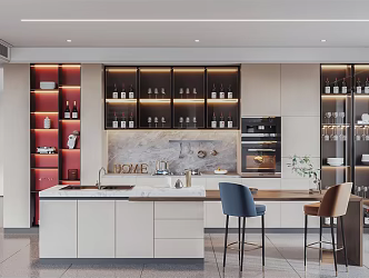 Modern Restaurant 3d model