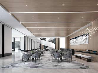 Reception area Modern reception area 3d model