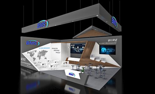 Modern Exhibition Booth 3d model