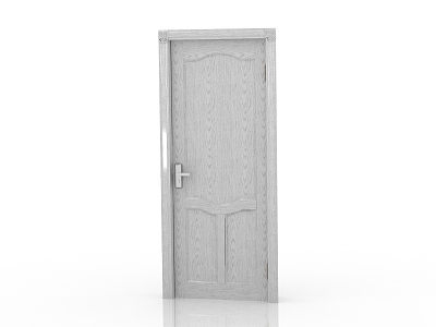 Modern Interior Door Solid Wood Door 3d model